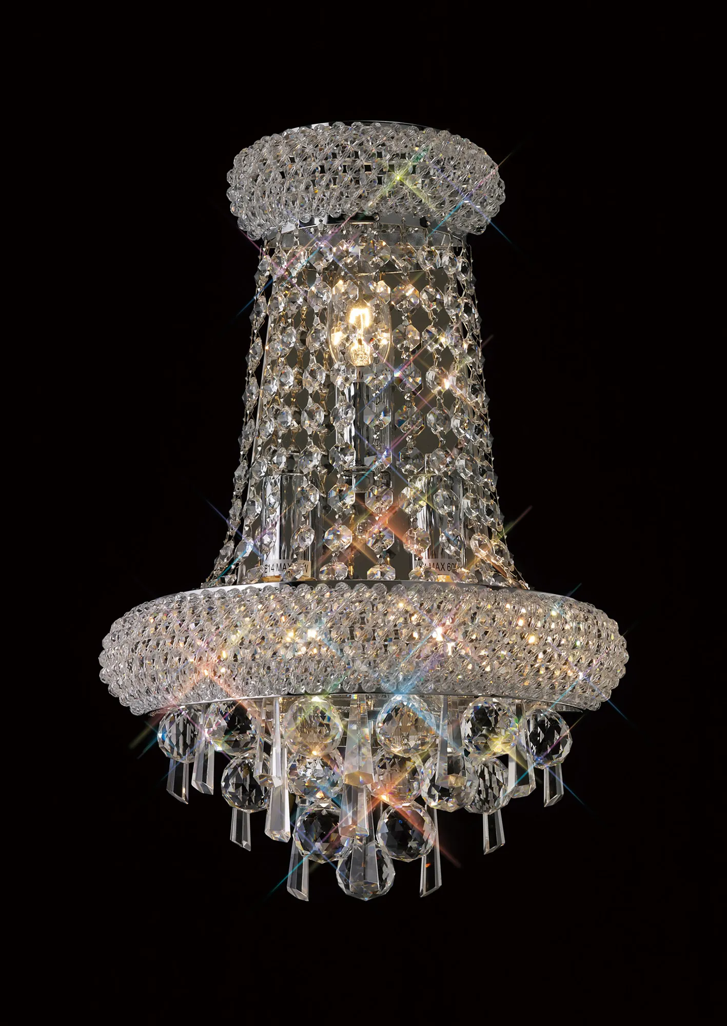 IL31442  Alexandra Crystal Wall Lamp 3 Light